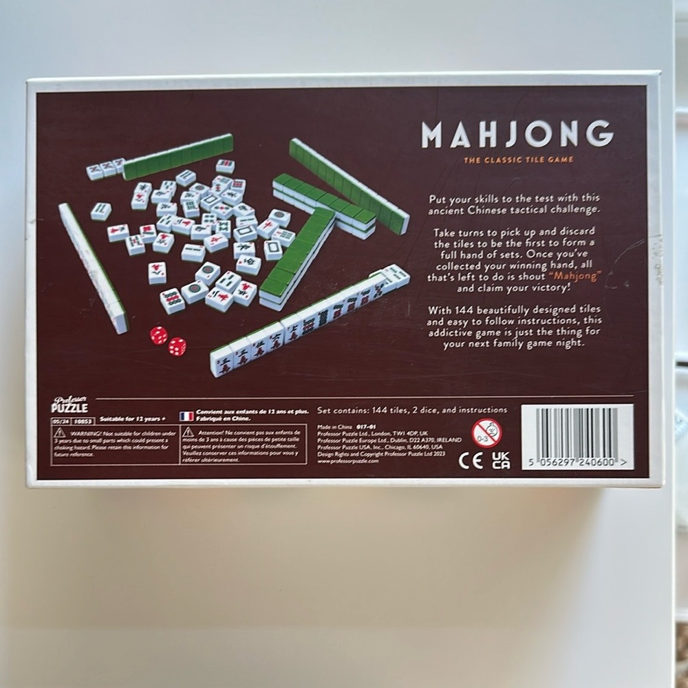 Professor Puzzle The Games Club mahjong replacement tiles - Picture 4 of 4